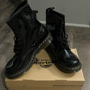 Dr. Martens  1460 Leather Patent Boots size 9
